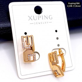 Сережки Xuping18К 19609 (1,6 см.)